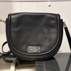 Kate Spade Black Pebbled Leather Crossbody Bag